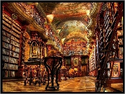 Czechy, Biblioteka, Clementinum, Praga